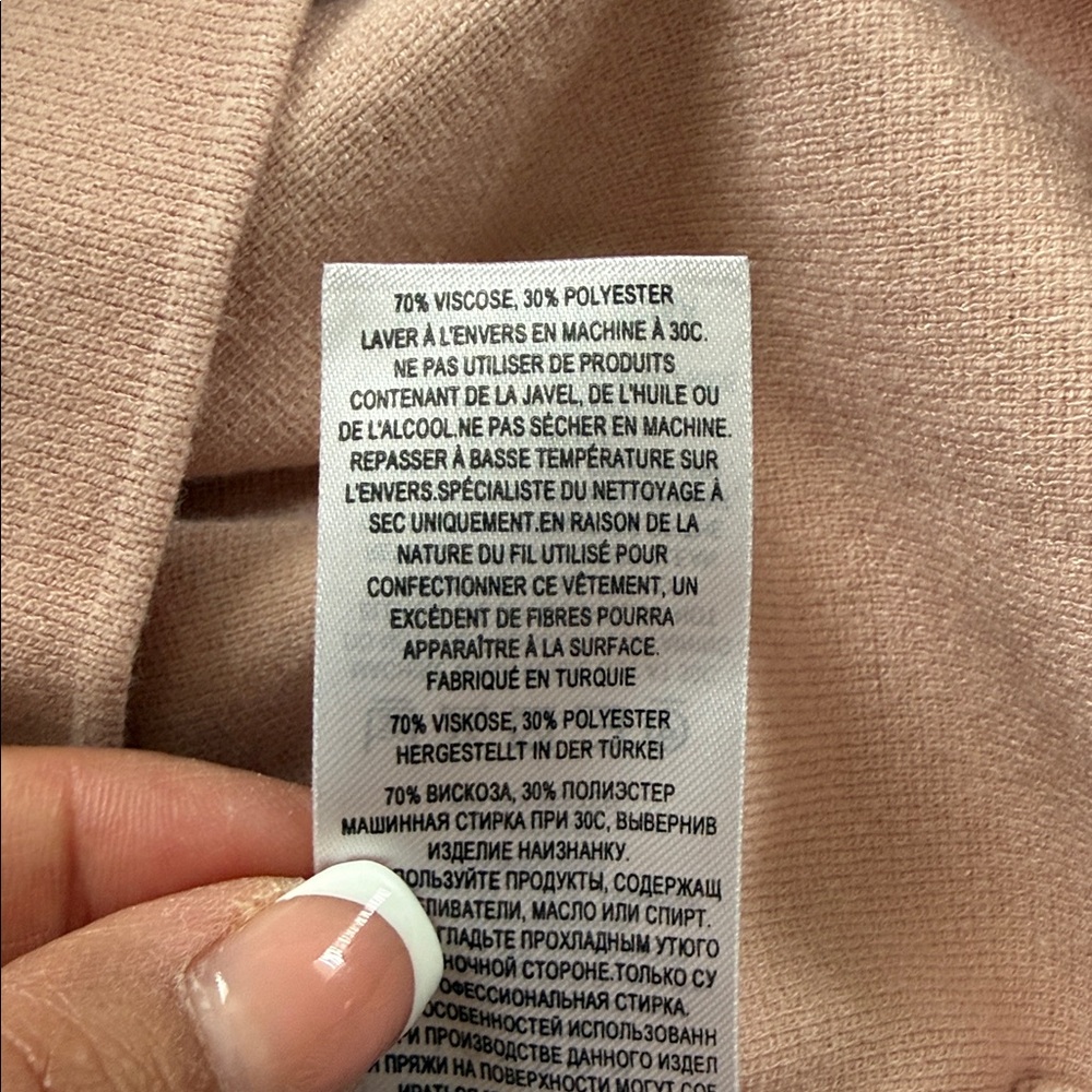Ted Baker Pink & white Graphic Crewneck Knit Sweater Size 2 - Picture 7 of 10